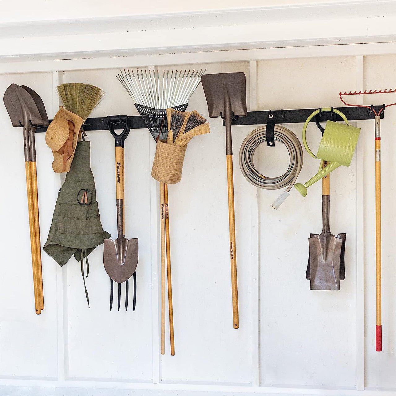 Wall-Mounted Bedrock Garden Tool Organizer - 3' Storage Hanger - Set of 2