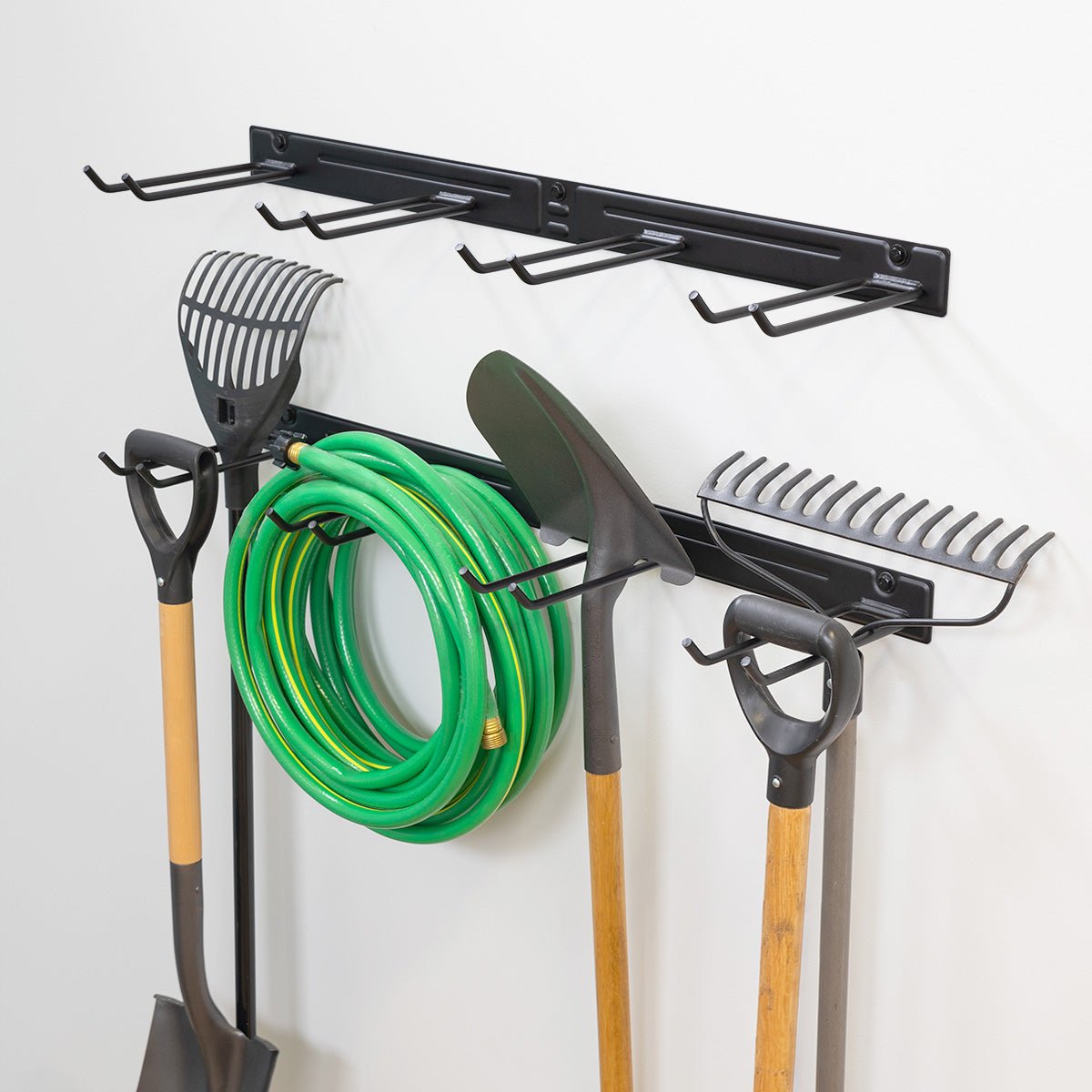 Wall-Mounted Bedrock Garden Tool Organizer - 3' Storage Hanger - Set of 2