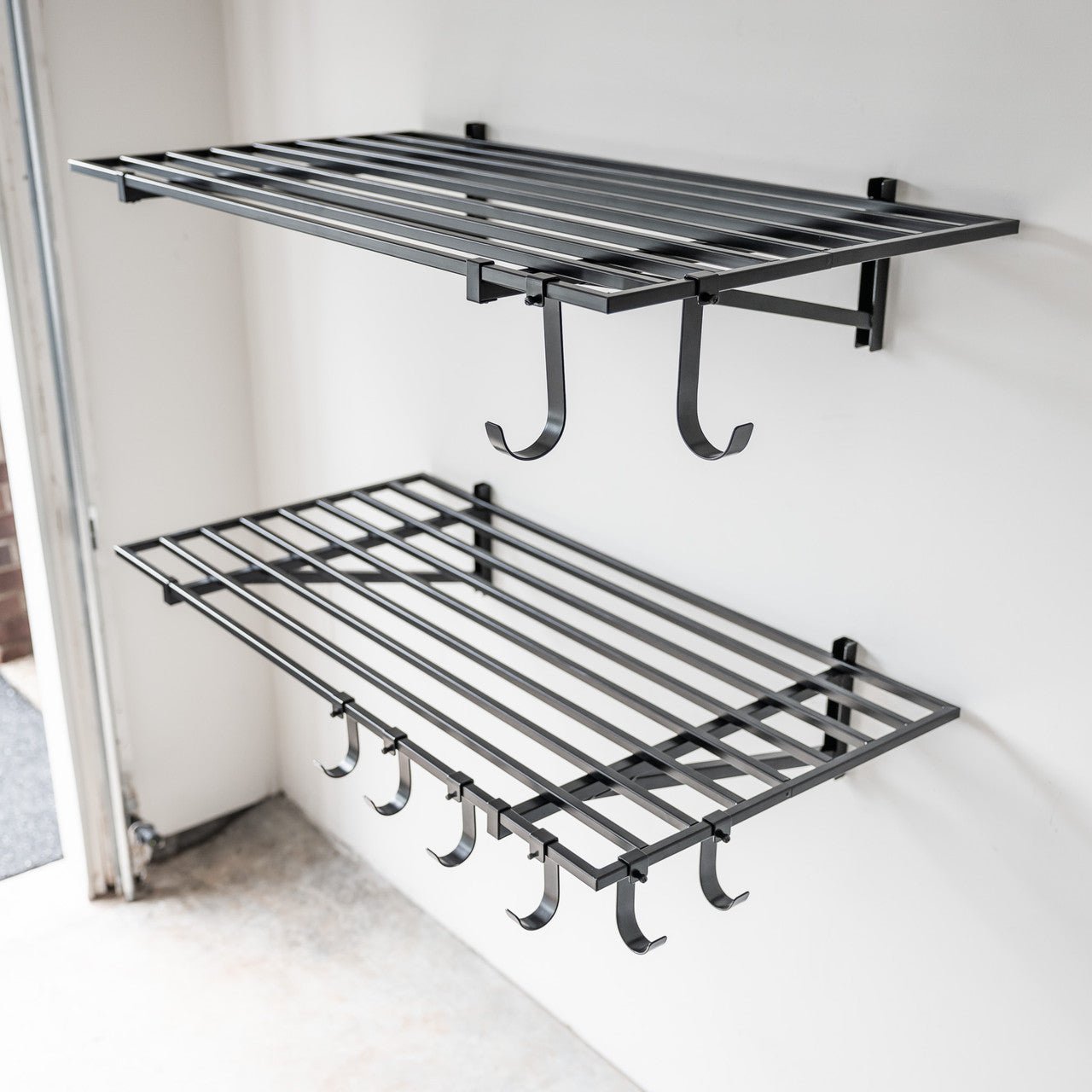 Wall-Mounted Bristol Garage Shelves - 2' x 4' Two-Pack