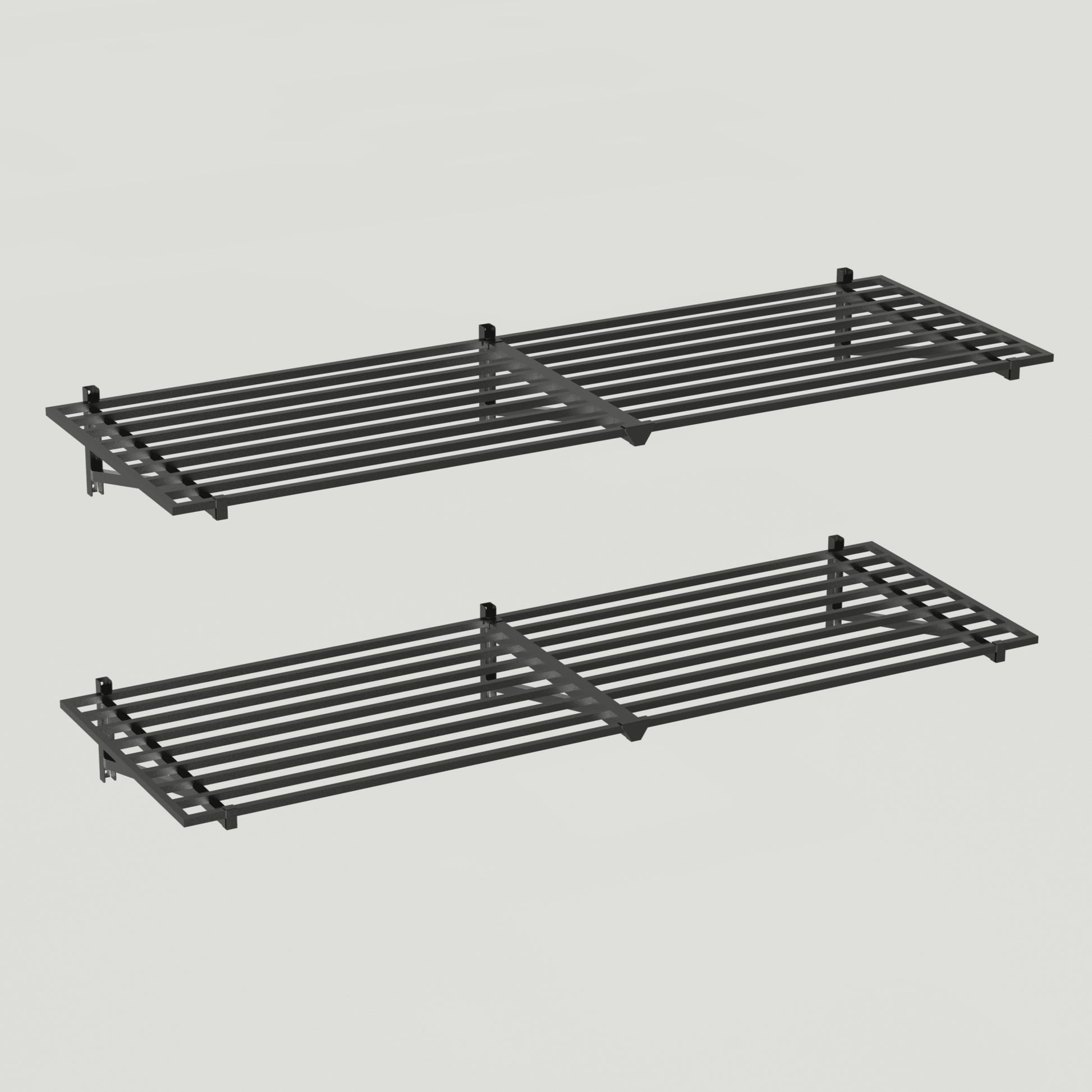Wall-Mounted Bristol Garage Shelves - 2' x 6' Two-Pack