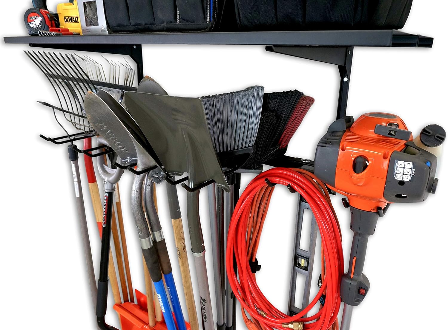 Wall-Mounted G-Tool Solid Shelf & Storage System – 4' Tool Organizer