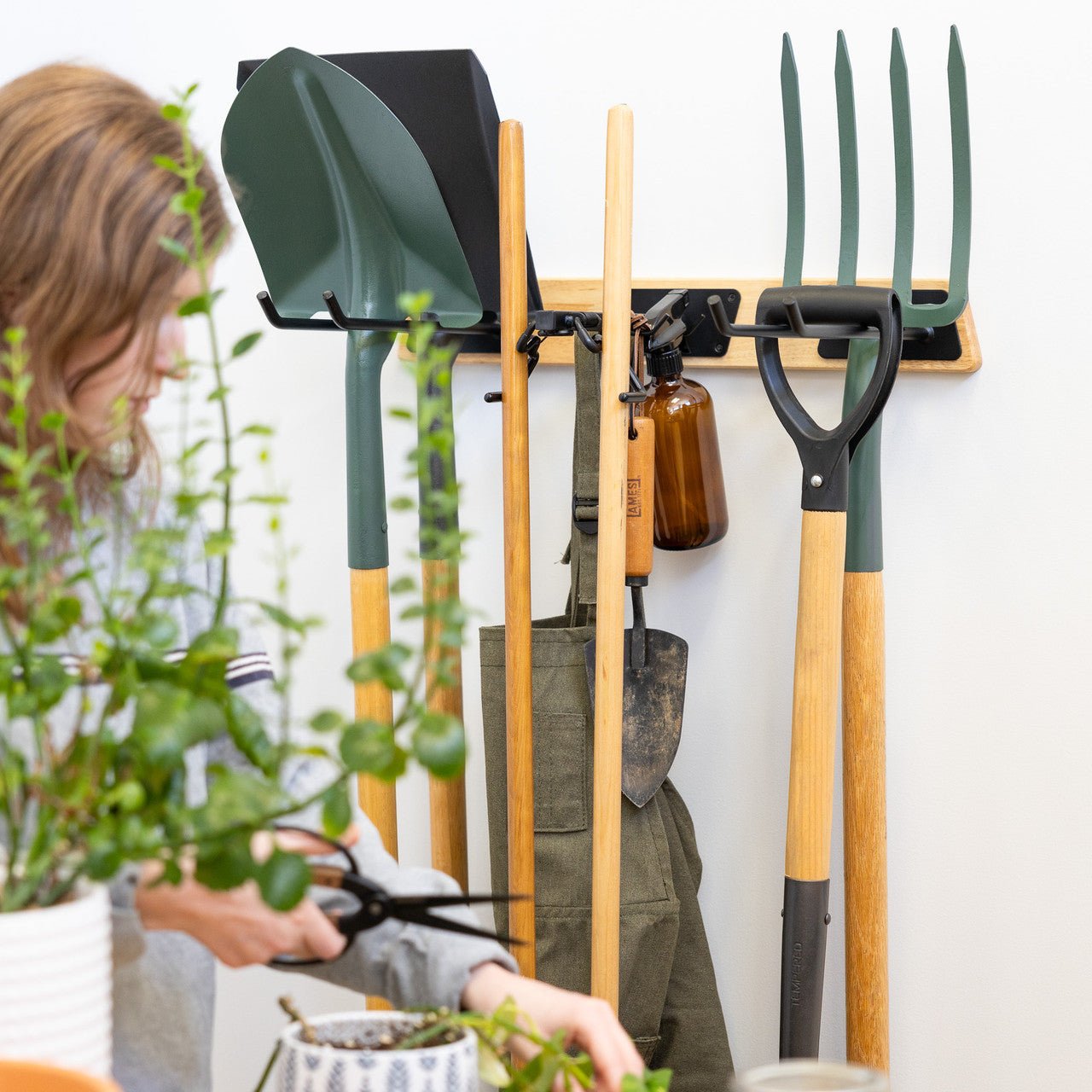 Wall-Mounted Rockbridge Garden Tool Organizer - 2' Storage Hanger