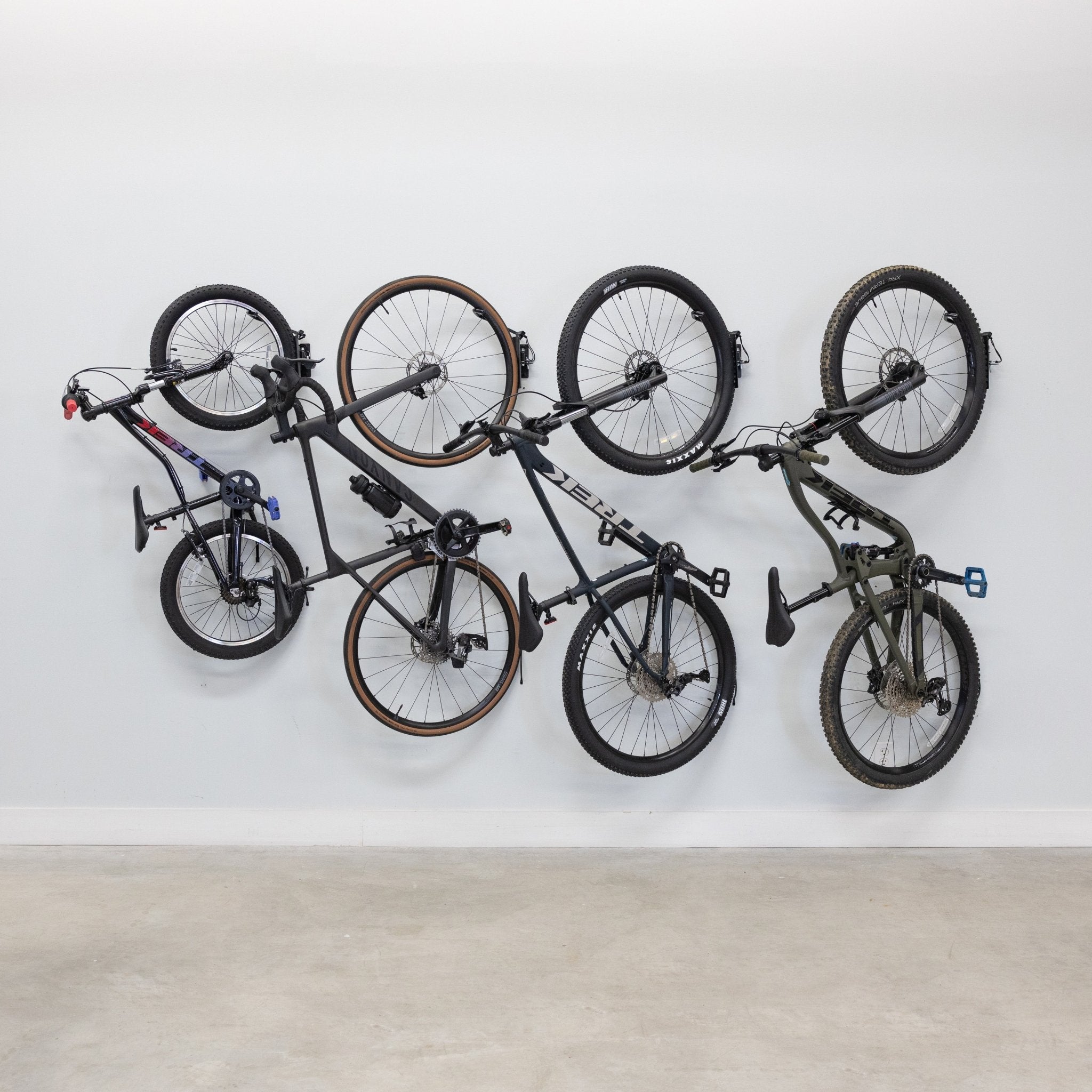 Wall-Mounted Swivel Bike Storage Hooks - 4 Pack option3