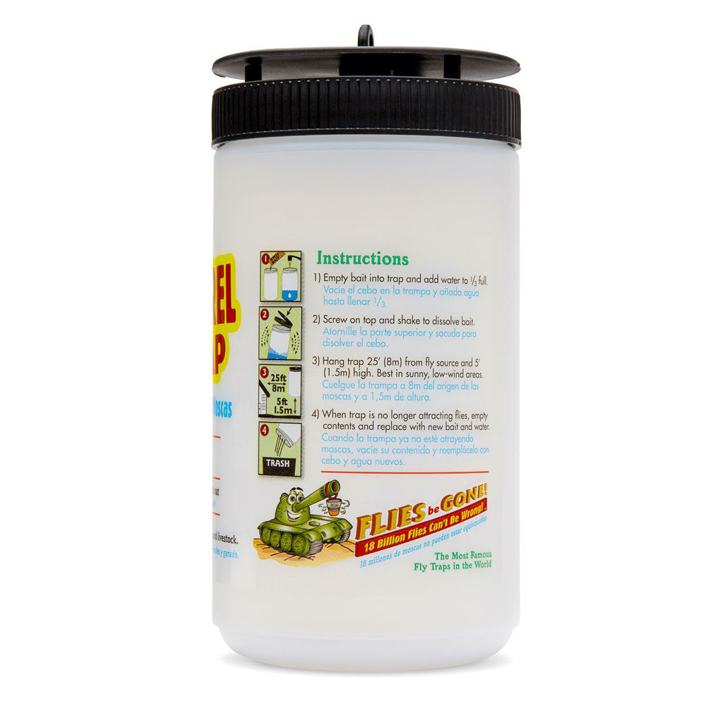 Flies Be Gone Reusable Barrel Trap