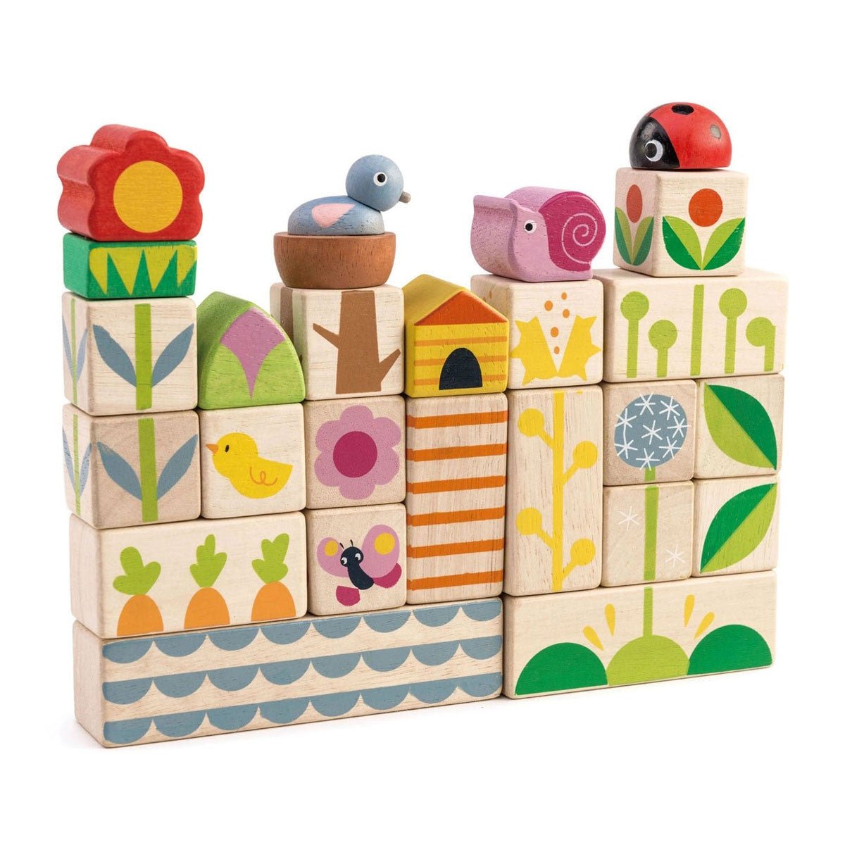 Wooden Garden Themed Building Blocks option3