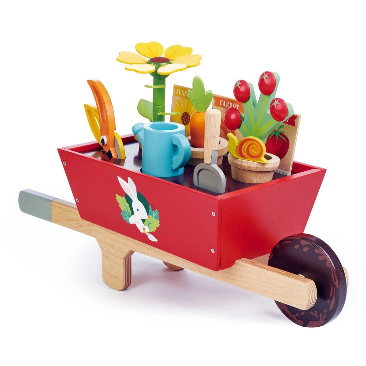 Wooden Garden Wheelbarrow Set option3