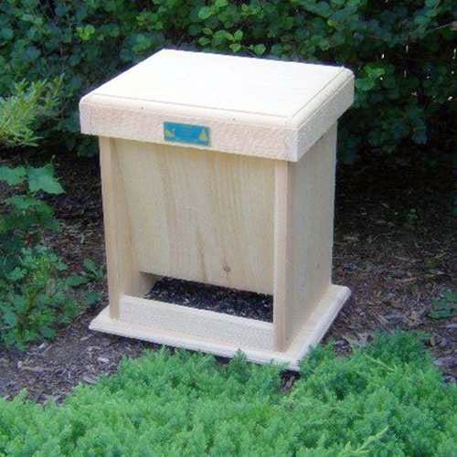 Wooden Wildlife Seed-Feeder