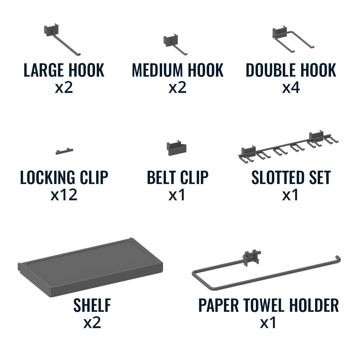 Workshop Essentials Set - 3' Wakefield Folding Workbench and Pegboard