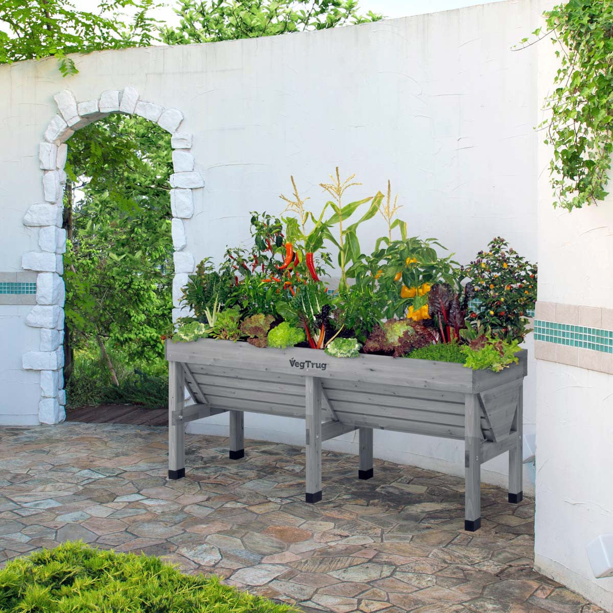 VegTrug Raised Garden Planter - Grey