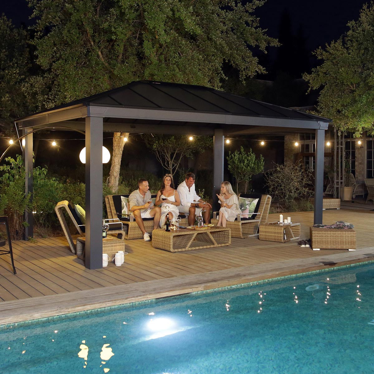 12' Dallas Aluminum Hardtop Gazebo Kit