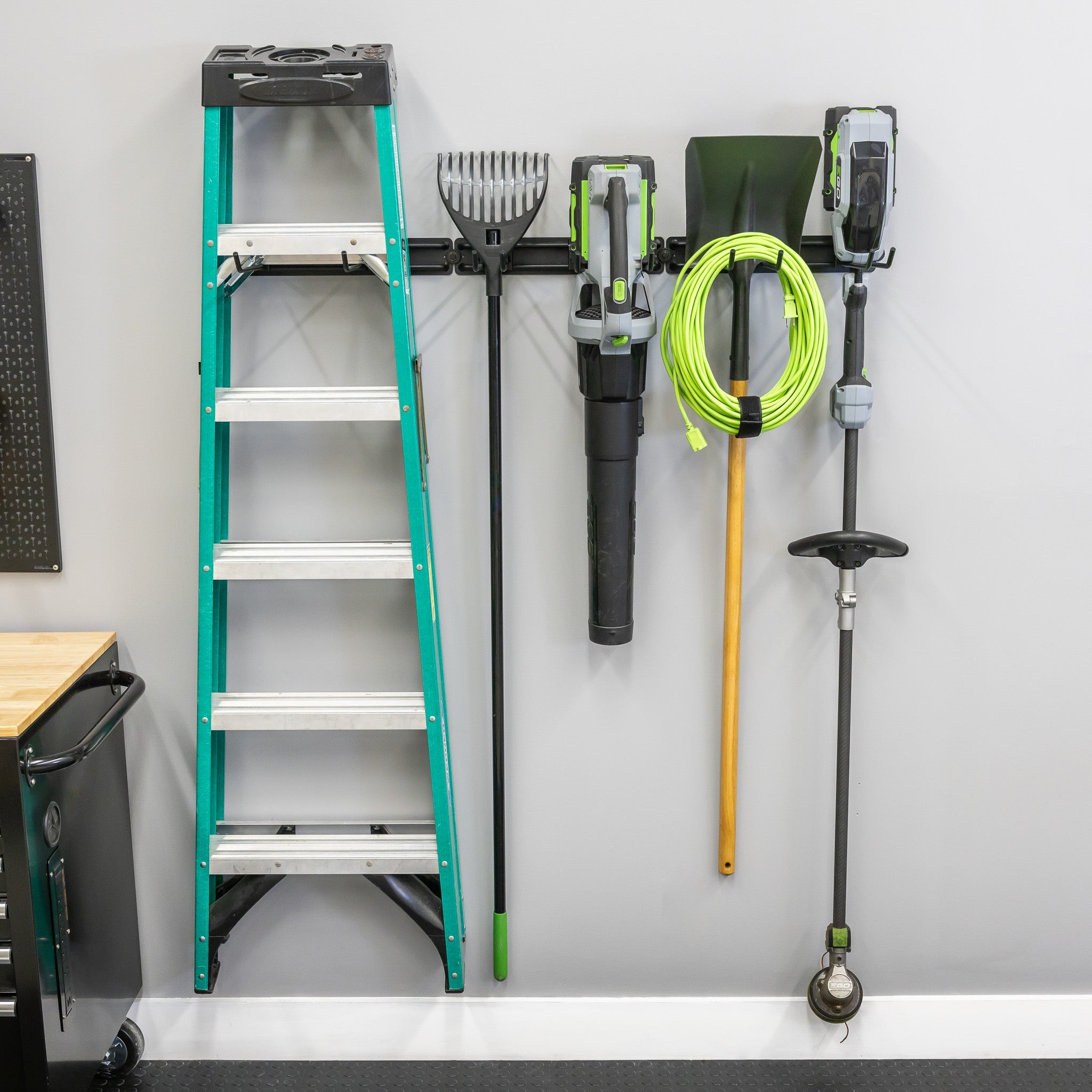 Multi-Use Adjustable Wall Track - 48" Long Tool Organizer