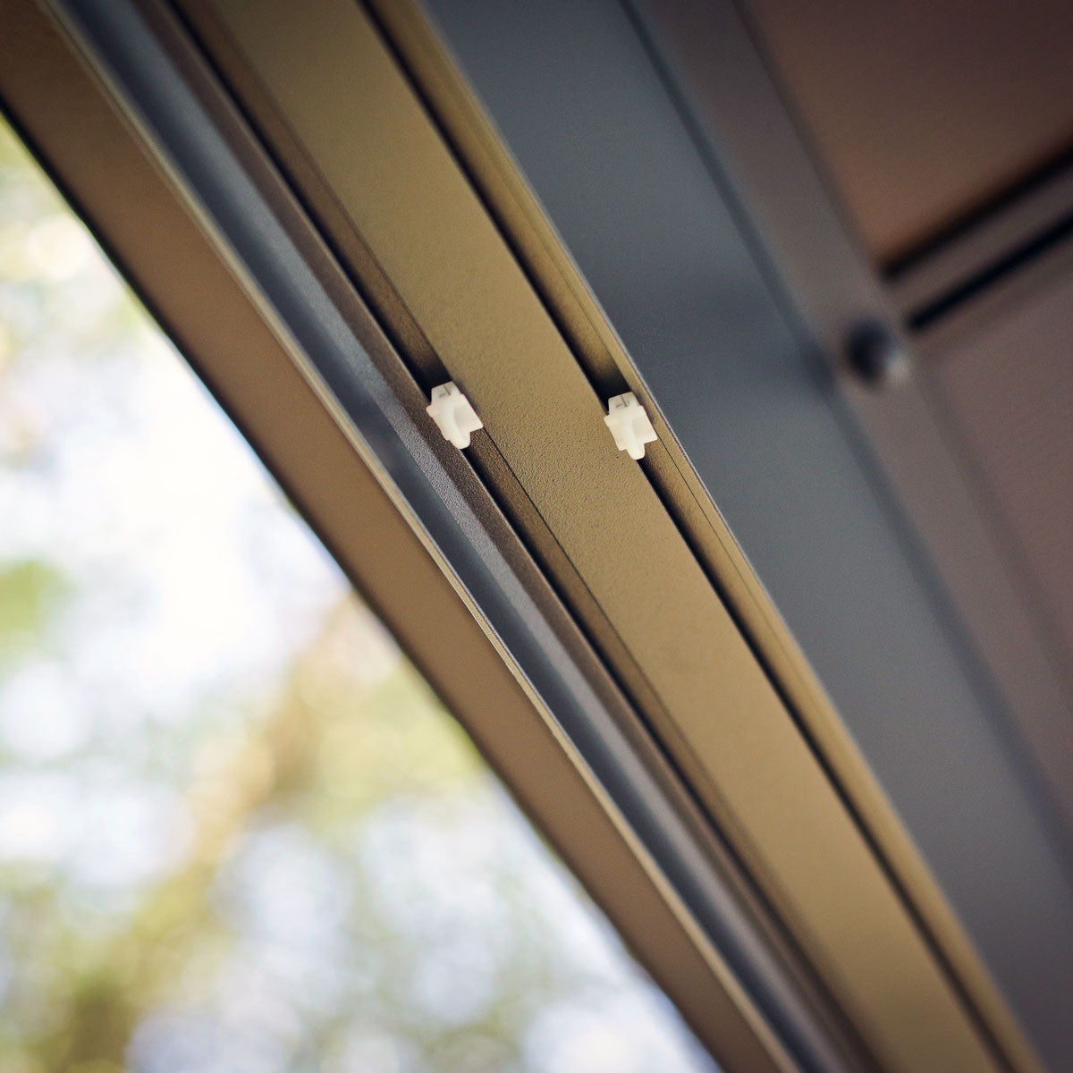 Rails to add curtains and netting